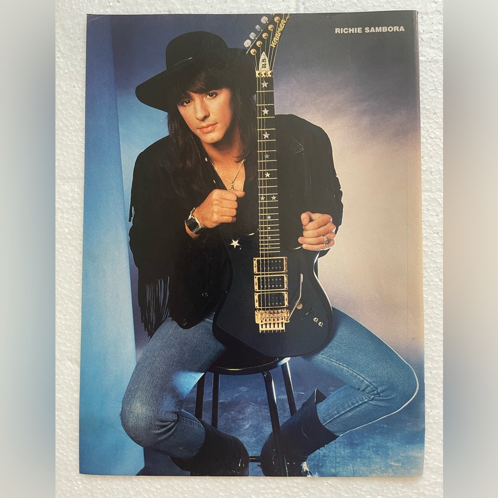 Richie Sambora Pinup with Guitar *